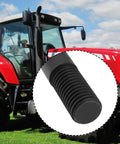 Close-up of 4 Pack 5/8 UNF To 5/8 UNC Double End Threaded Studs in front of a Massey Ferguson tractor background.