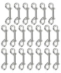Double Ended Bolt Snap Trigger Clips Spring Loaded Quick Release 4 Inch 10cm 20 Pack arranged.