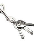 24 Pcs 4.7 Inch Double Ended Bolt Snap Hooks Zinc Alloy Chain Clips Weatherproof Rust Resistant Durable Key Chain Silver