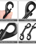 Extra Large 4.7 Inch Double Ended Bolt Snap Hooks With 220 Lb Load Capacity Made From Zinc Alloy Heavy Duty Clips Versatile For Dog Leashes Water Buckets Horse Feed Hammocks 2 Pack