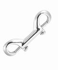 Hamwesh double-ended snap hook, 316 stainless steel, sensitive trigger, close-up view