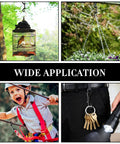 Eight Piece Set Of Double Ended Snaps 3.5 Inch Zinc Alloy Heavy Duty Bolt Snap Trigger Clips in various uses: bird cage, plant hanging, key chain, child's harness.