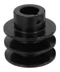 Heavy Duty Cast Double Groove Pulley Pulley Wheel Replacement for V-belt Water Pump Gas Engine Sheave Belt Simple Installation