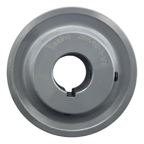 Double Groove Belt Pulley For One And One Eighth Inch Bore And Three Point Nine Five Inch Outside Diameter Saelno Cast Iron Motor Pulley