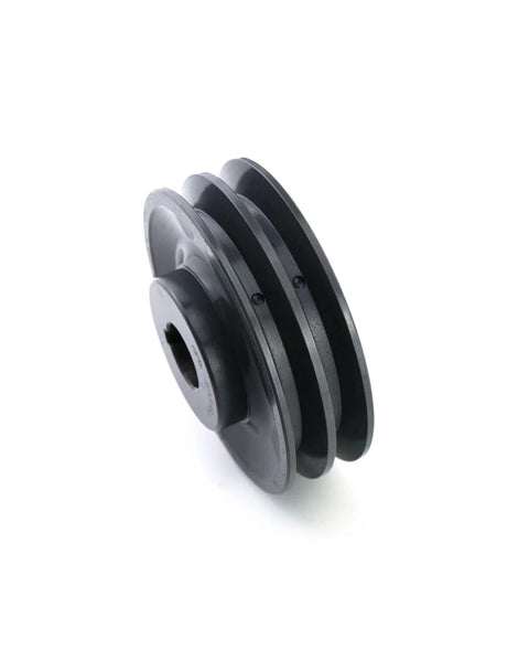 Double Groove Pulley For V Belts A 3L And 4L AK Fixed Bore 4.75 Inch Outer Diameter 1 Inch Bore Cast Iron Sheave