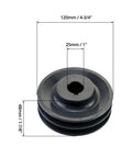 Double Groove Pulley For V Belts A 3L And 4L AK Fixed Bore 4.75 Inch Outer Diameter 1 Inch Bore Cast Iron Sheave