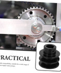 Double Groove Pulley Wall Mounted V-Belt Pulley for Gas Engine Water Pump Robust Efficient installed on machinery