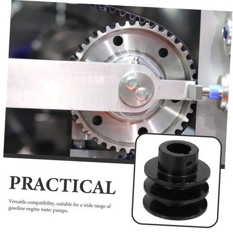 Double Groove Pulley Wall Mounted V-Belt Pulley for Gas Engine Water Pump Robust Efficient installed on machinery