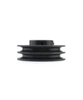Double Groove Pulley For V Belts A 3L And 4L AK Fixed Bore 4.75 Inch Outer Diameter 1 Inch Bore Cast Iron Sheave Side View