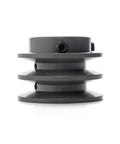 Double Groove Pulley For V Belt Drive A For 3L And 4L Belts 2.55 Inch Outside Diameter Seven Eighths Inch Fixed Bore AK Style Cast Iron Pulley.