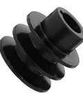Front view of Double Groove Pulley Wall Mounted V-Belt Pulley for Gas Engine Water Pump Robust Efficient
