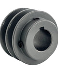 Double Groove V Belt Pulley for A AX 3L 4L Belts 2AK251 Cast Iron Sheave With 1 Inch Bore And 2.55 Inch Outside Diameter