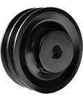 Double Groove V Belt Pulley Five Eighths Bore 4.25 Outer Diameter Cast Iron For V Belt Sections 3L 4L A AX Two Groove 2AK44-58 Model