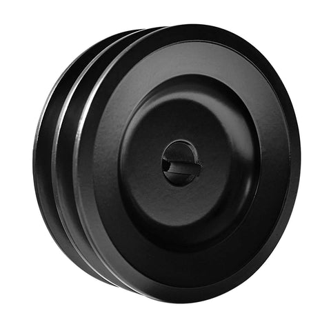 Double Groove V Belt Pulley Five Eighths Bore 4.25 Outer Diameter Cast Iron For V Belt Sections 3L 4L A AX Two Groove 2AK44-58 Model