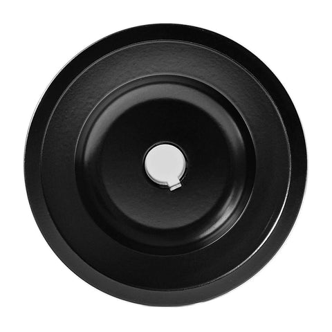 Double Groove V Belt Pulley Five Eighths Bore 4.25 Outer Diameter Cast Iron For V Belt Sections 3L 4L A AX Two Groove, front view