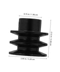 Groove Sheave V-belt Pulley for Automotive Applications Heavy Duty Cast Construction Simple Installation for Gas Engine Water Pump Double Groove Design for Enhanced Performance shown in a side view with dimensions.
