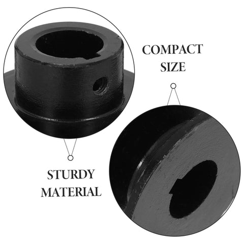 Close-up of a double groove V-belt pulley featuring compact size and sturdy material, ideal for water pump applications.