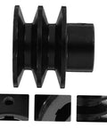 Double Groove V-Belt Pulley for Water Pump Applications Heavy Duty Cast Sheave with Simple Installation Durable Performance for Automotive Use