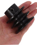 Double Groove V-Belt Pulley for Water Pump Applications Heavy Duty Cast Sheave with Simple Installation in a person's hand