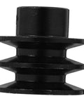 Double Groove Pulley V-belt Pulley High Efficiency Easy Installation for Gas Engine Water Pump, side view