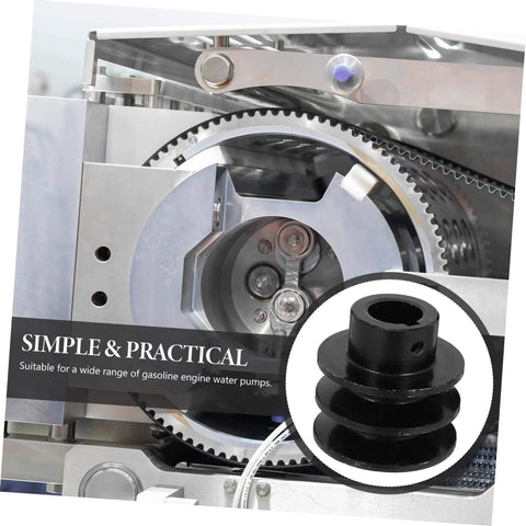 Double Groove V-Belt Pulley for Water Pump Applications Heavy Duty Cast Sheave with Simple Installation Durable Performance
