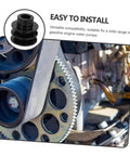 Double Groove V-Belt Pulley for Gas Engines Water Pump Replacement Smooth Operation installed on engine