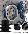 Double Groove Pulley Wall Mounted V-Belt Pulley for Gas Engine Water Pump Robust Efficient installed on machinery