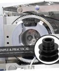 Double Groove Pulley Wall Mounted V-Belt Pulley for Gas Engine Water Pump Robust Efficient installed in machinery