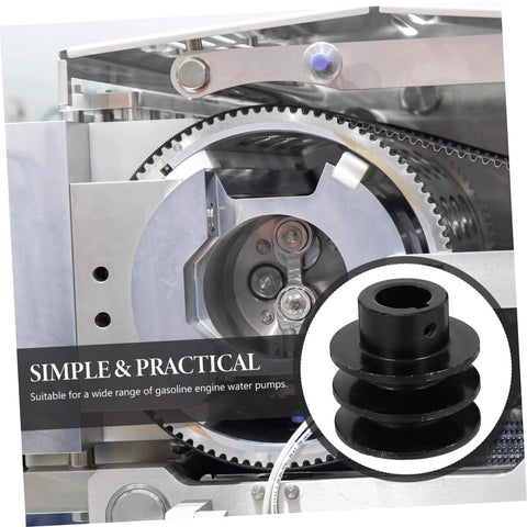 Double Groove Pulley Wall Mounted V-Belt Pulley for Gas Engine Water Pump Robust Efficient installed in machinery