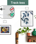 30 Pack Double Headed Push Pins Picture Hangers And Wall Hooks For Drywall And Cork Board, Renter Friendly, installed with frames