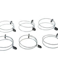 Shop Fox Double Loop Squeeze Hose Clamp 6 Pack Fits 6 Inch Spiral Reinforced Dust Collection Hose No Tools Required