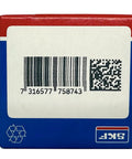 Box of Double Metal Seal Deep Groove Ball Bearings 17x40x12mm 6203-2Z, 2 Pack, showing barcode and QR code.