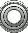 Front view of Double Metal Seal Deep Groove Ball Bearings 17x40x12mm 6203-2Z, showing metal seal and size details.