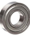 5209MF MRC Double Row Ball Bearing with Angular Contact, metal cage, single shield, 45 mm ID x 85 mm OD, side view