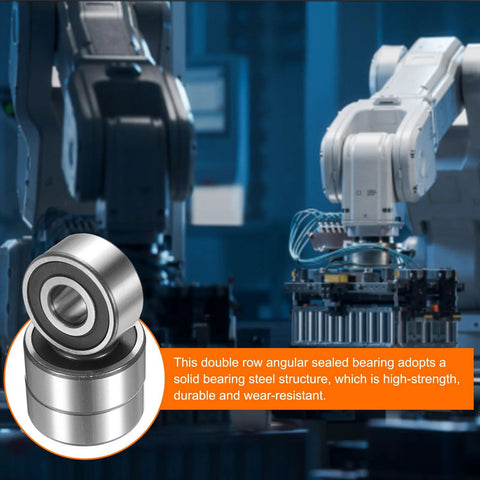 Double Row Sealed Angular Contact Ball Bearing 30x72x30.2mm 2 Pack Designed For Motors Pumps Gearboxes And Industrial Machinery