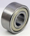 5304ZZ Angular Contact Bearing 20x52x22.2mm, chrome steel, double-row with metal shields, front view