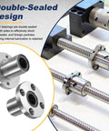 4 pack lmf12uu linear ball bearings, 12mm bore round flange for smooth motion and clean installs on CNC, 3D printers, showcasing double-sealed design