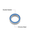 MR128-2RS Deep Groove Ball Bearing 8mm ID 12mm OD 3.5mm Width Double Sealed Chrome Steel Z2 Blue Seal 10pcs with labels.