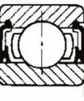 Diagram of MRC 488504 Felt Seal Replacement Bearing Single Row Ball Bearing With Double Seals and Metal Cage
