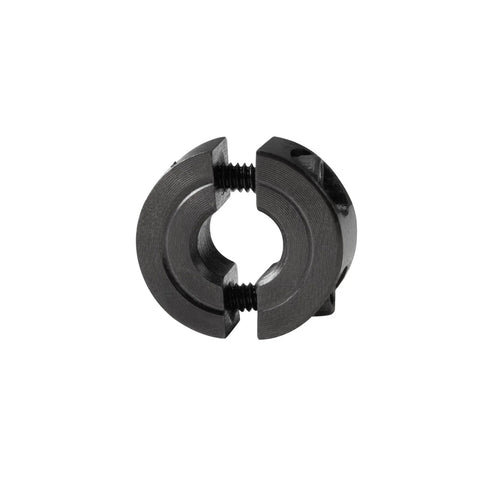 Double Split Shaft Collar Fifteen Sixteenth Inch Bore, One And Three Quarter Inch Outer Diameter, Two Piece Clamping Collar