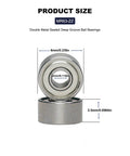 Diagram showing 20 Pack Double Shielded Miniature Ball Bearings 3x6x2.5mm with detailed measurements for compact applications.