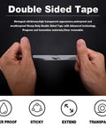 Person holding Heavy Duty Double Sided Mounting Tape With Acrylic Adhesive Foam for Picture Hanging, 33 Feet Per Roll Pack Of Three