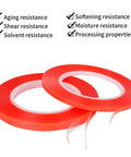 Clear Double Sided Adhesive Tape 5mm and 10mm by 25M Heavy Duty Heat Resistant High Adhesion Transparent Acrylic Tape.