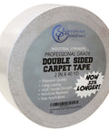 Heavy Duty Double Sided Carpet Tape 2 Inch By 40 Yard for Rug and Carpet Underlayment, showing industrial strength roll