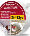 Double Sided Carpet Tape For Rugs And Hardwood Floors With Hot Melt Adhesive For Extra Sticking Power, 2 Inch By 12 Yards shown in packaging