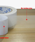Heavy Duty Double Sided Carpet Tape 4 Inch By 30 Yard Keeps Rugs In Place On Carpet Hardwood Floors Outdoor Rugs And Stair Treads No Residue Easy To Install White on a wooden surface.