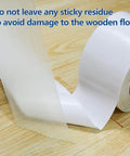 Heavy Duty Double Sided Carpet Tape 4 Inch By 30 Yard Keeps Rugs In Place On Carpet Hardwood Floors Outdoor Rugs And Stair Treads No Residue Easy To Install White on hardwood floor
