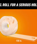 XL roll of Tough As Nails And Clear Double Sided Mounting Tape Weatherproof For Indoor Or Outdoor Use, 1 Inch By 150 Inches