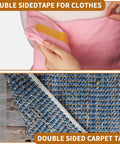 Heavy Duty Double Sided Fabric Tape 1 Inch By 33 Feet Sticky As Heck Carpet And Rug Tape for clothes and carpets application