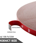 Heavy Duty Double Sided Foam Tape Waterproof Mounting Adhesive Tape For LED Strip Lights And Home Office Decor 108 ft roll size view